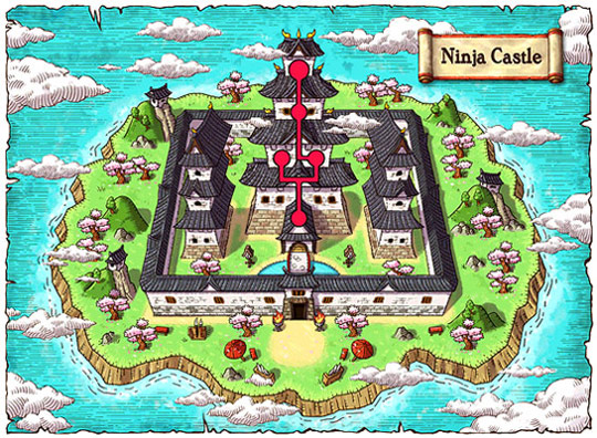 Ninja Castle World Map